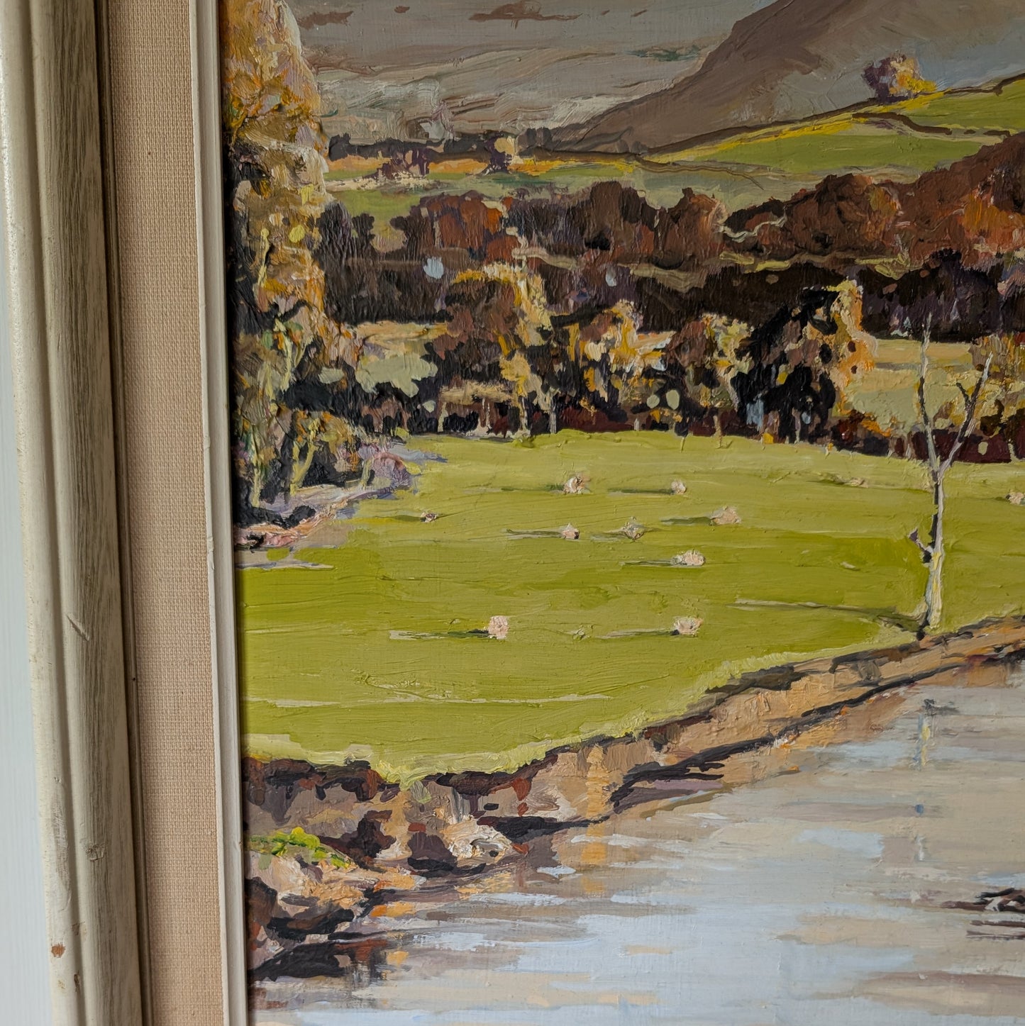 Mid Century Landscape Oil Painting