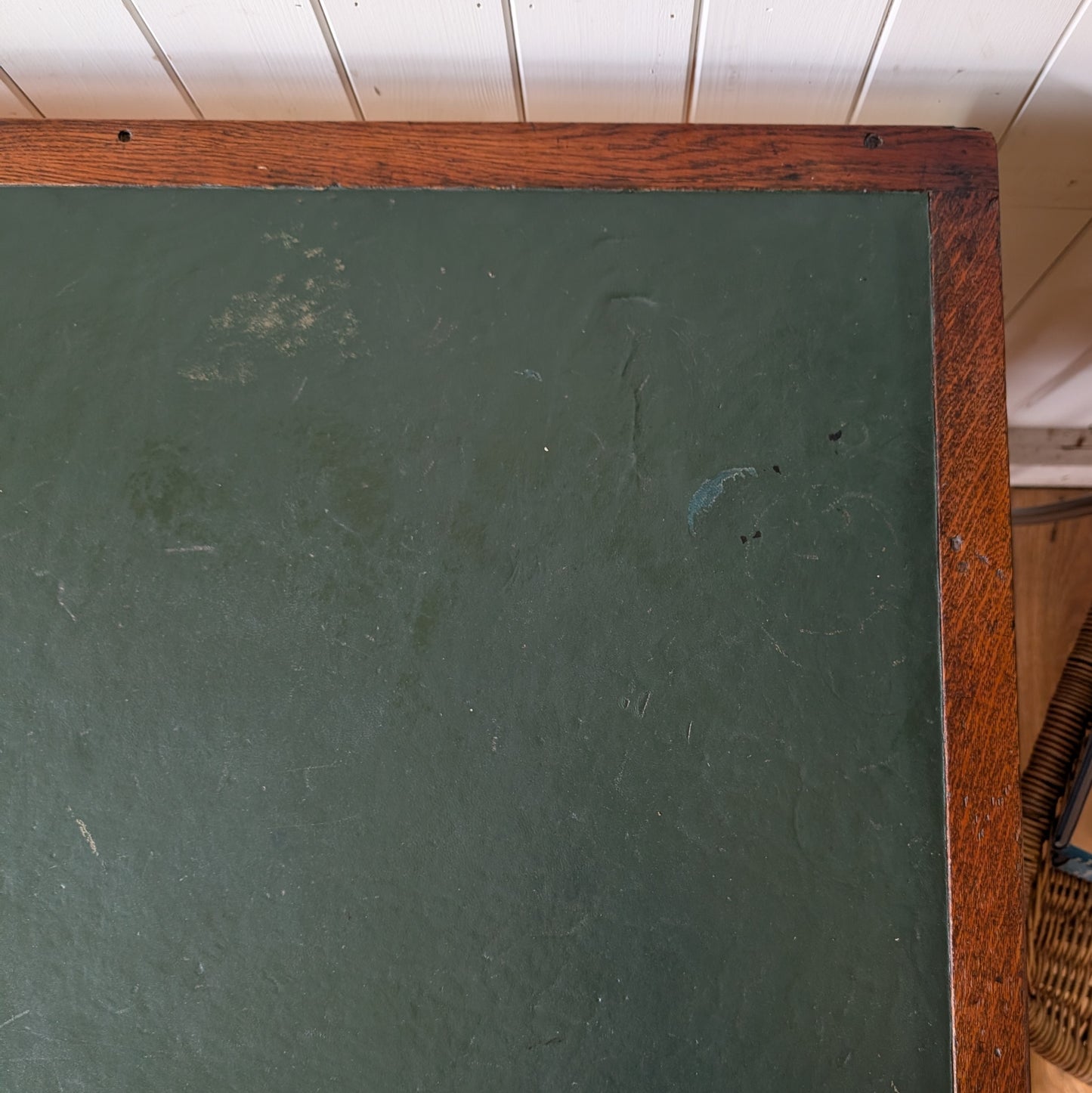 Vintage Art Deco Oak Desk