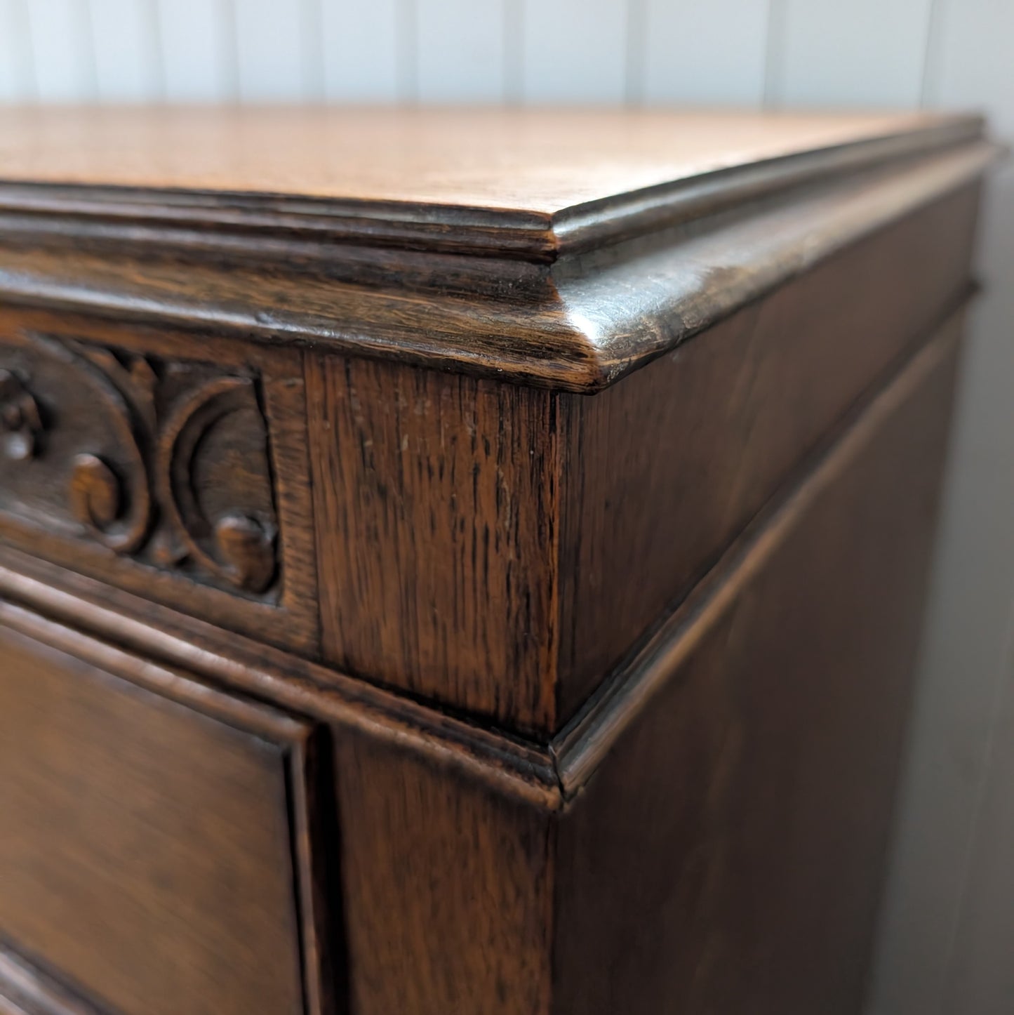Pair of 1920s Oak Chest of Drawers