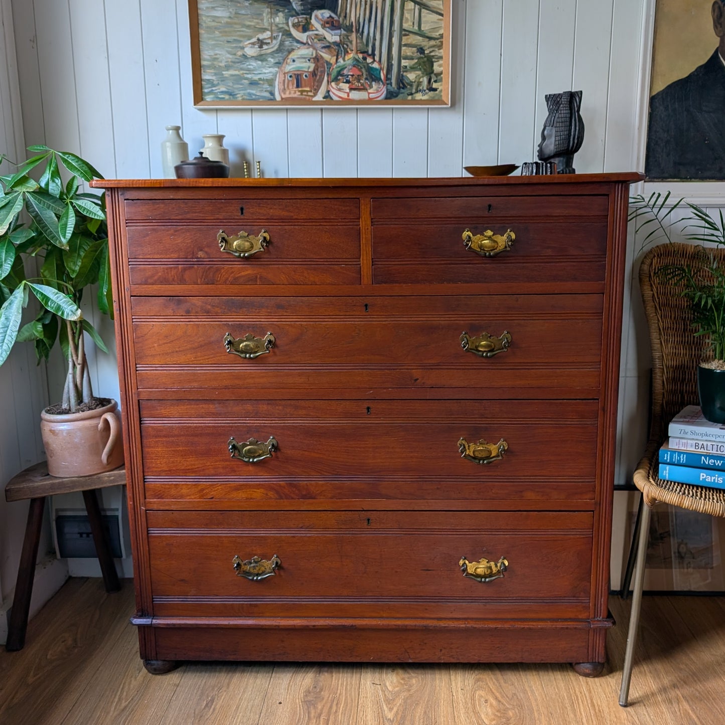 Antique Walnut Chest of Drawers