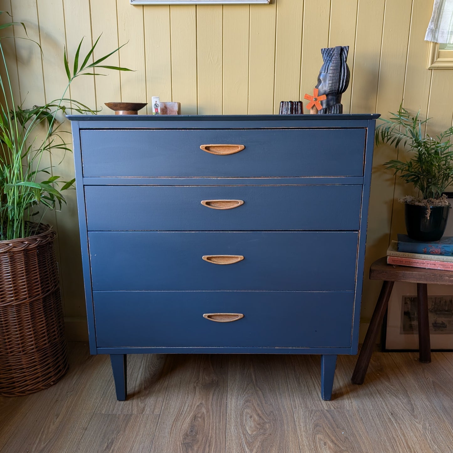 Painted Mid Century Chest of Drawers