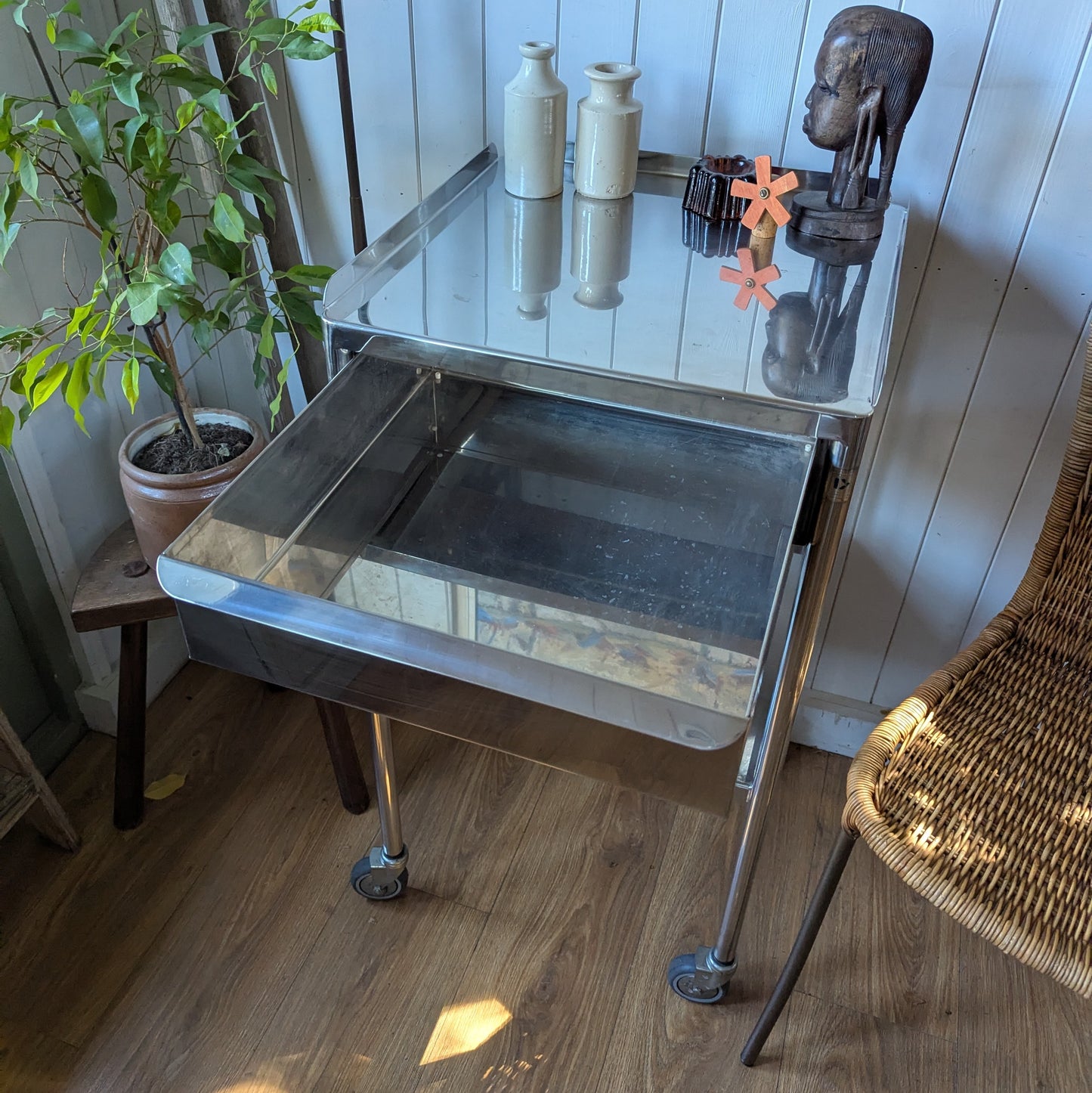 Mid Century Medical Trolley