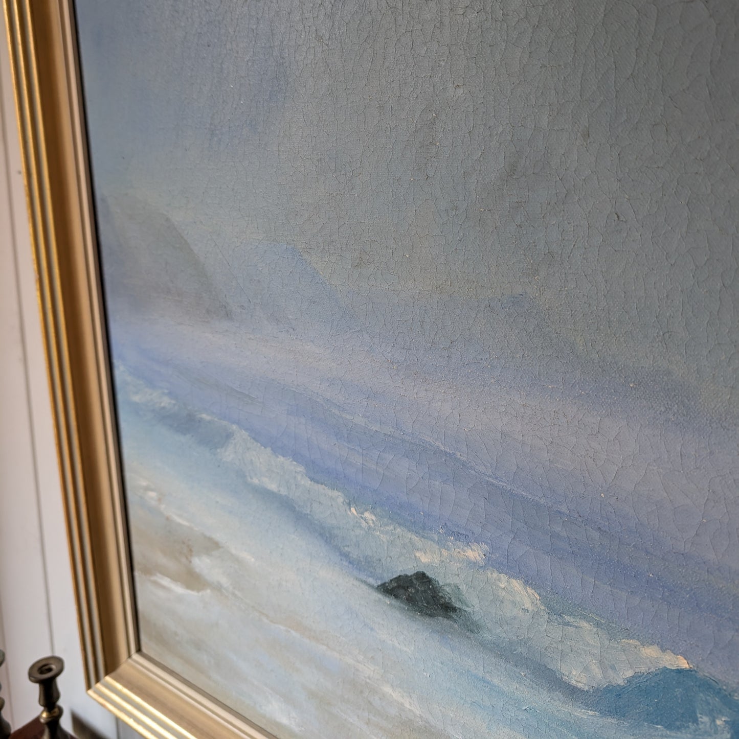 Vintage Oil Painting "Before The Sun Breaks"