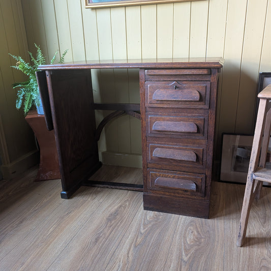 Antique Oak Students Desk