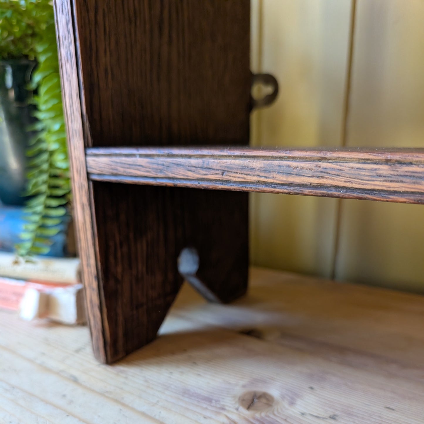 Small Oak Countertop Shelves