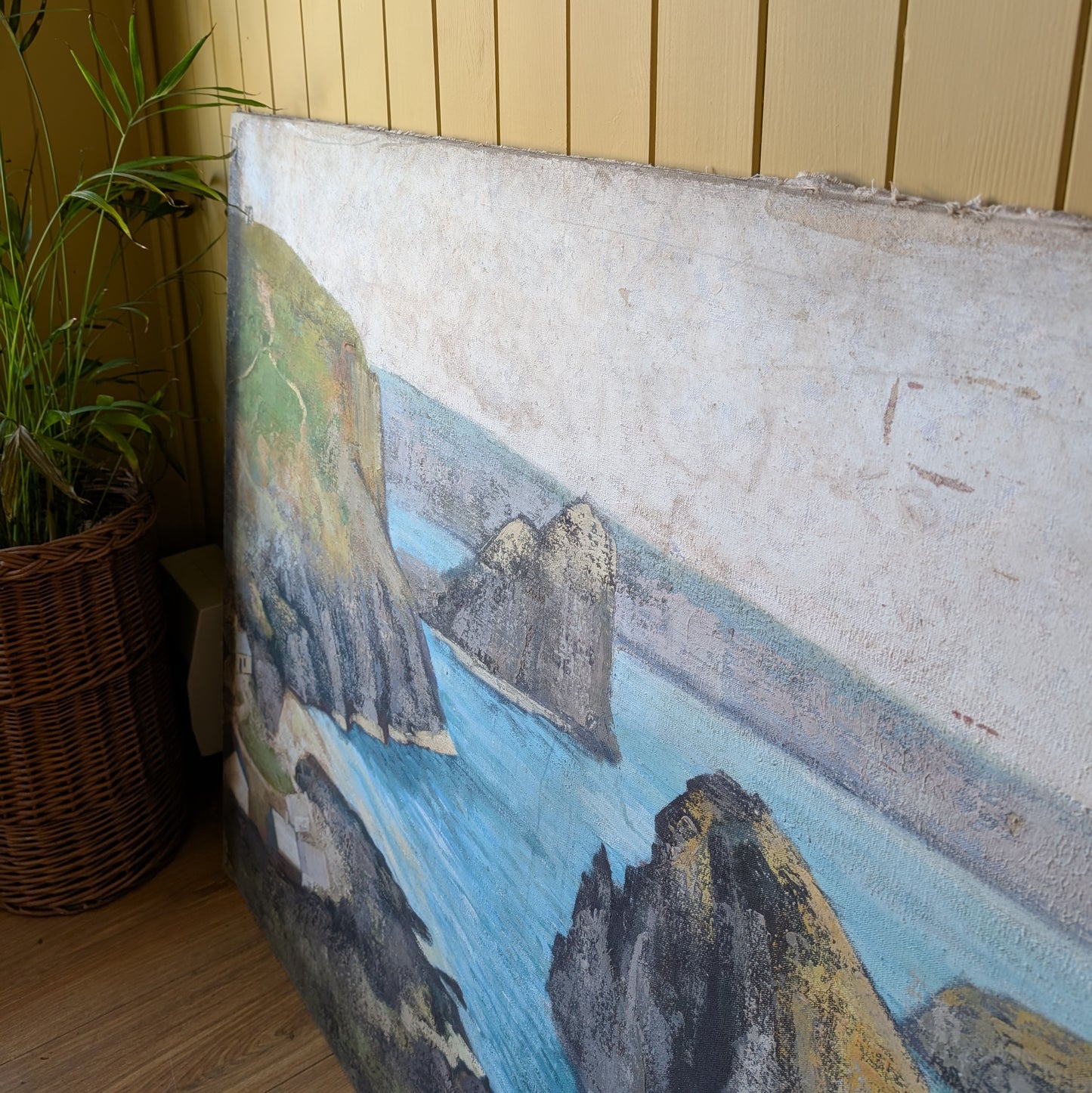 Very Large Oil Painting of Kynance Cove Cornwall