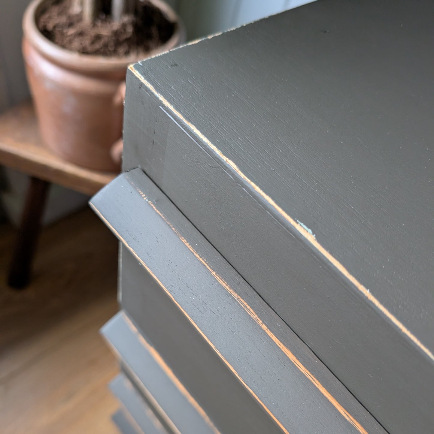 Small Painted Mid Century Chest of Drawers