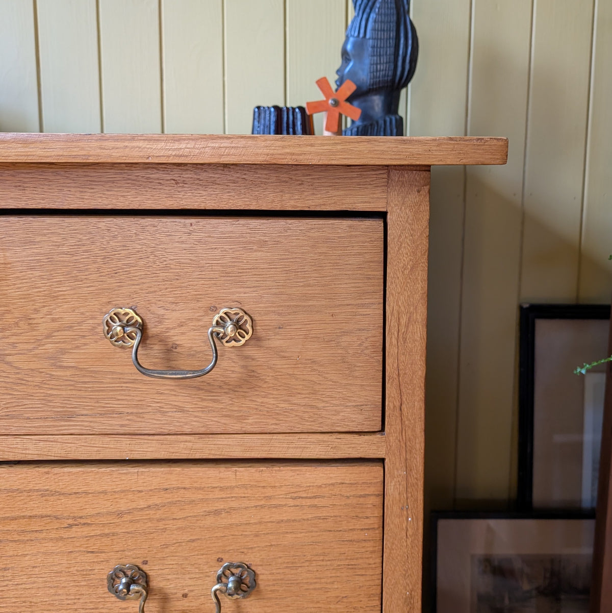Small Antique Oak Chest of Drawers