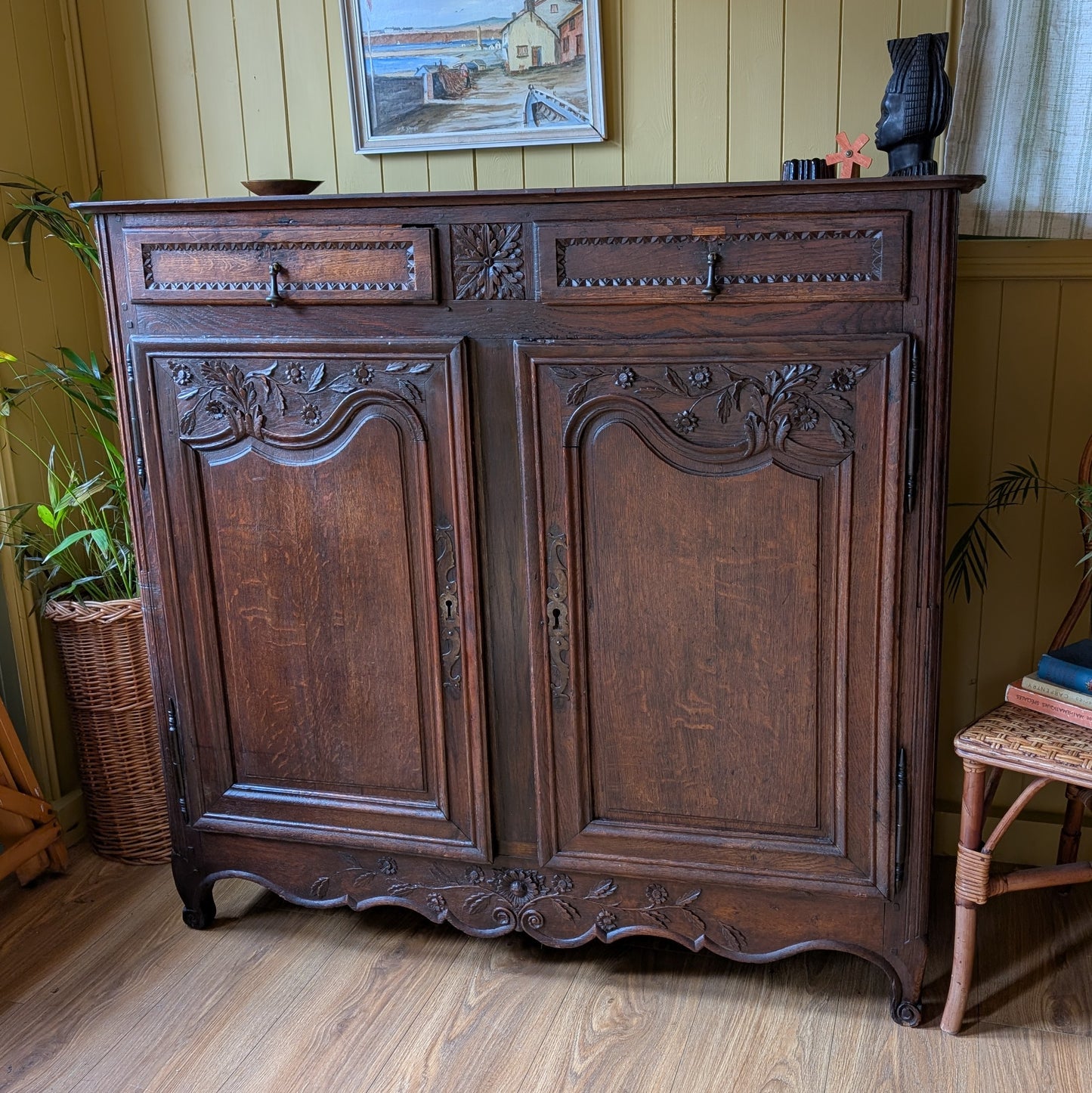 Rustic Antique French Cupboard