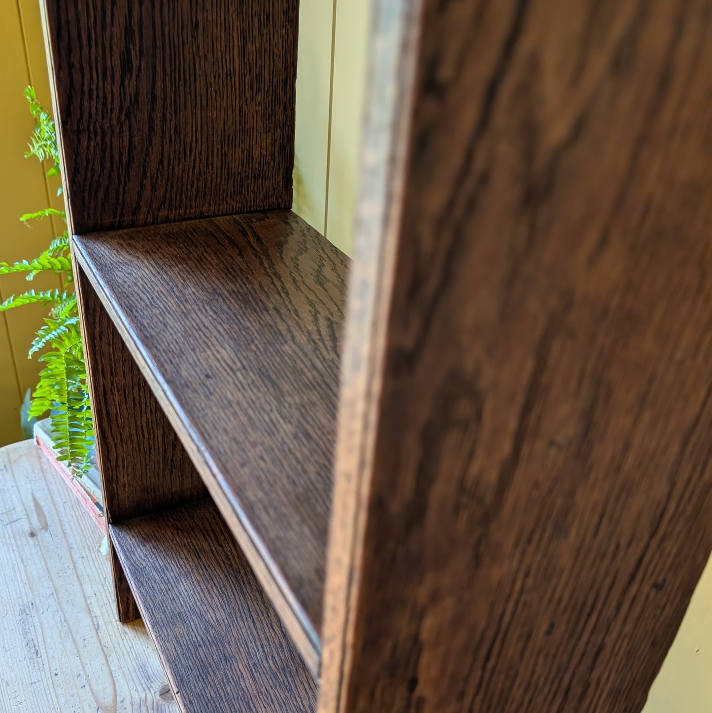 Small Oak Countertop Shelves