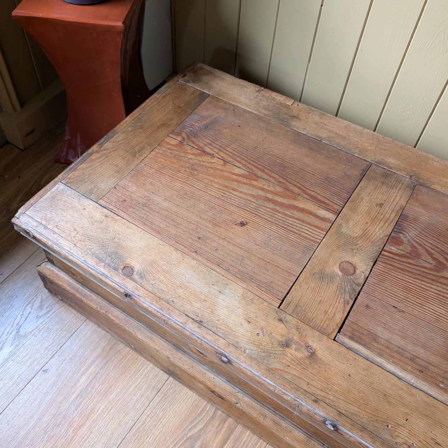 Low Antique Pine Trunk