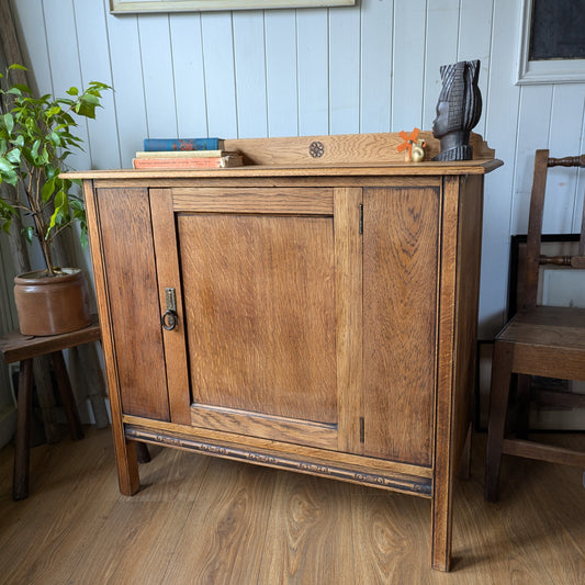 Small Antique Oak Cupboard