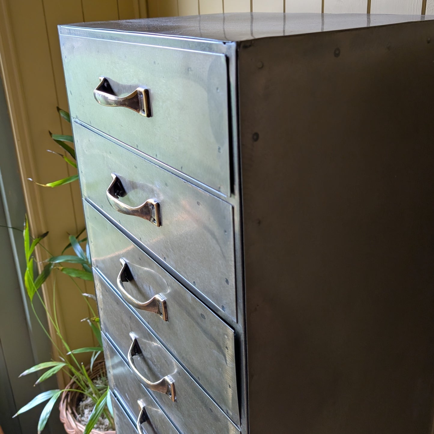 Vintage Industrial Steel Drawers