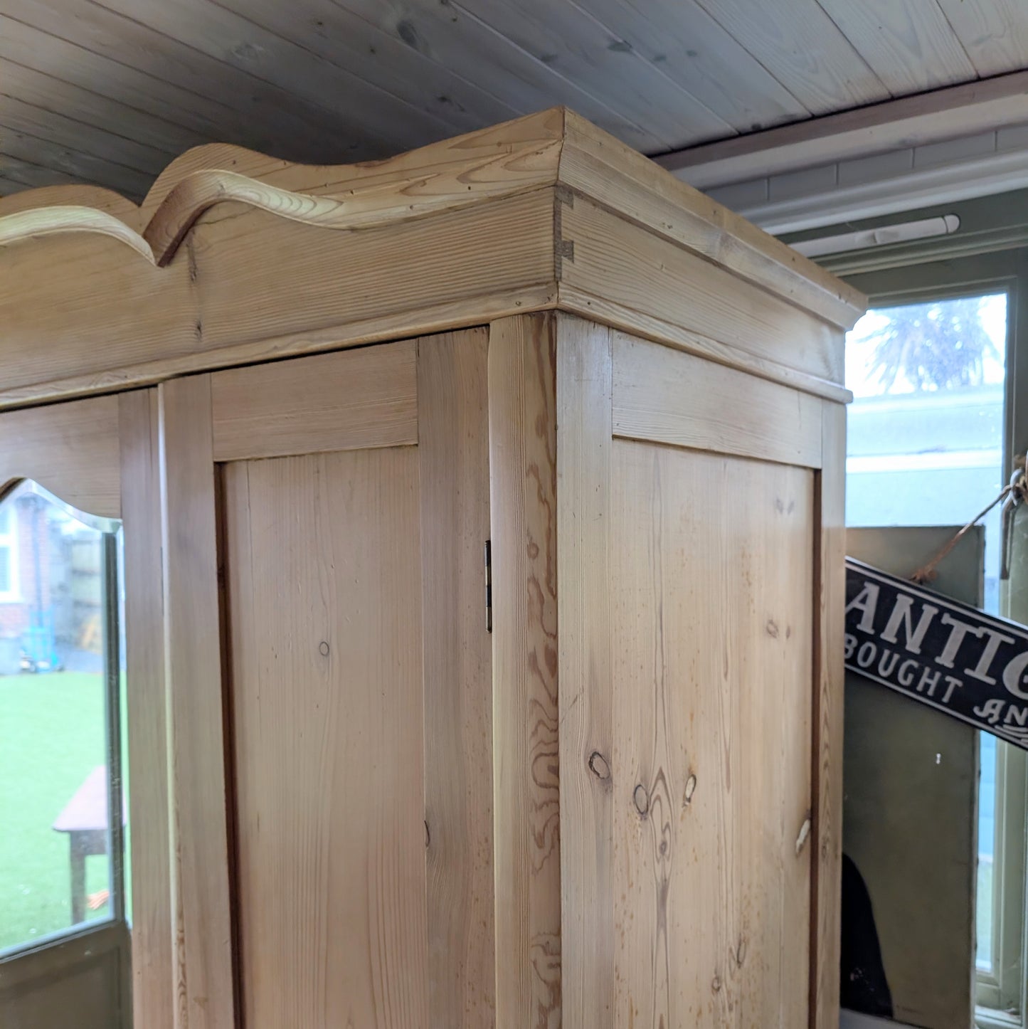 Antique Pine "Knockdown" Triple Ward