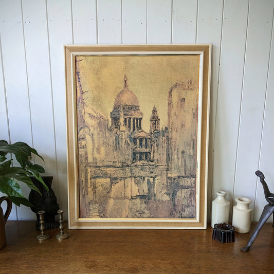Mid Century Print of St Paul's Cathedral
